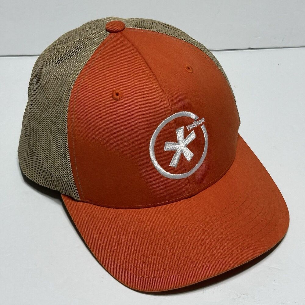 We Share Orange/Tan Mens Hat Snapback Adjustable Ball Cap Baseball